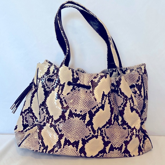 Donald J. Pliner Medium Size Snake Skin (Embossed) Bag - Picture 3 of 16